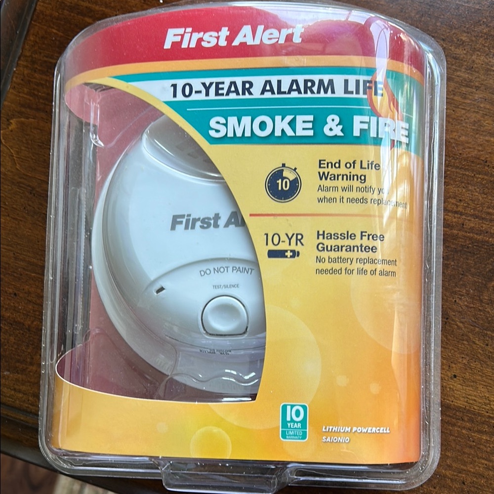 Smoke & Fire Alarm - White